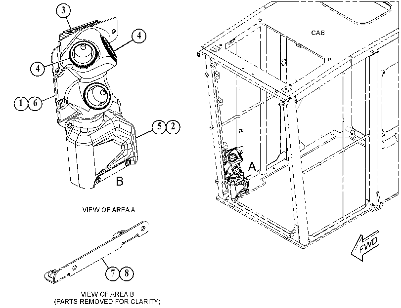 Крышка кабины 5890507 CAT