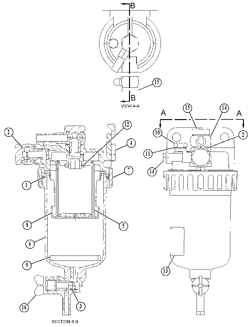 SEPARATOR GP-FUEL FLTR & WATER 1719161 CAT