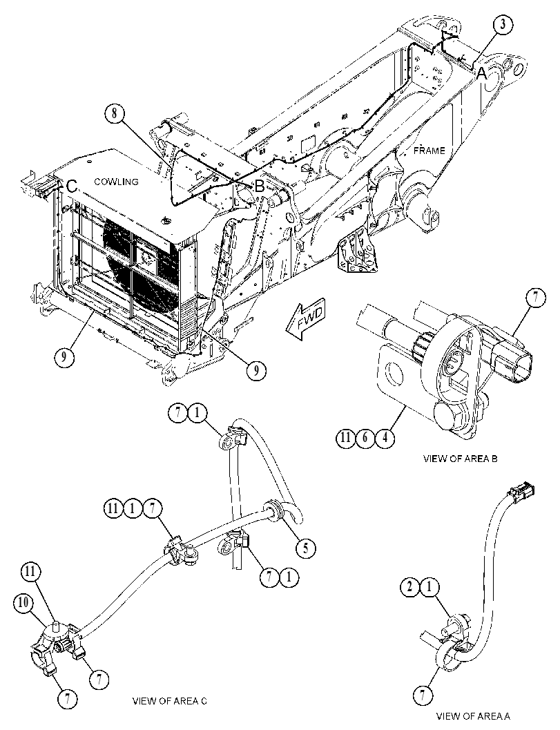 WIRING GP-OBJECT DETECTION 5886555 CAT