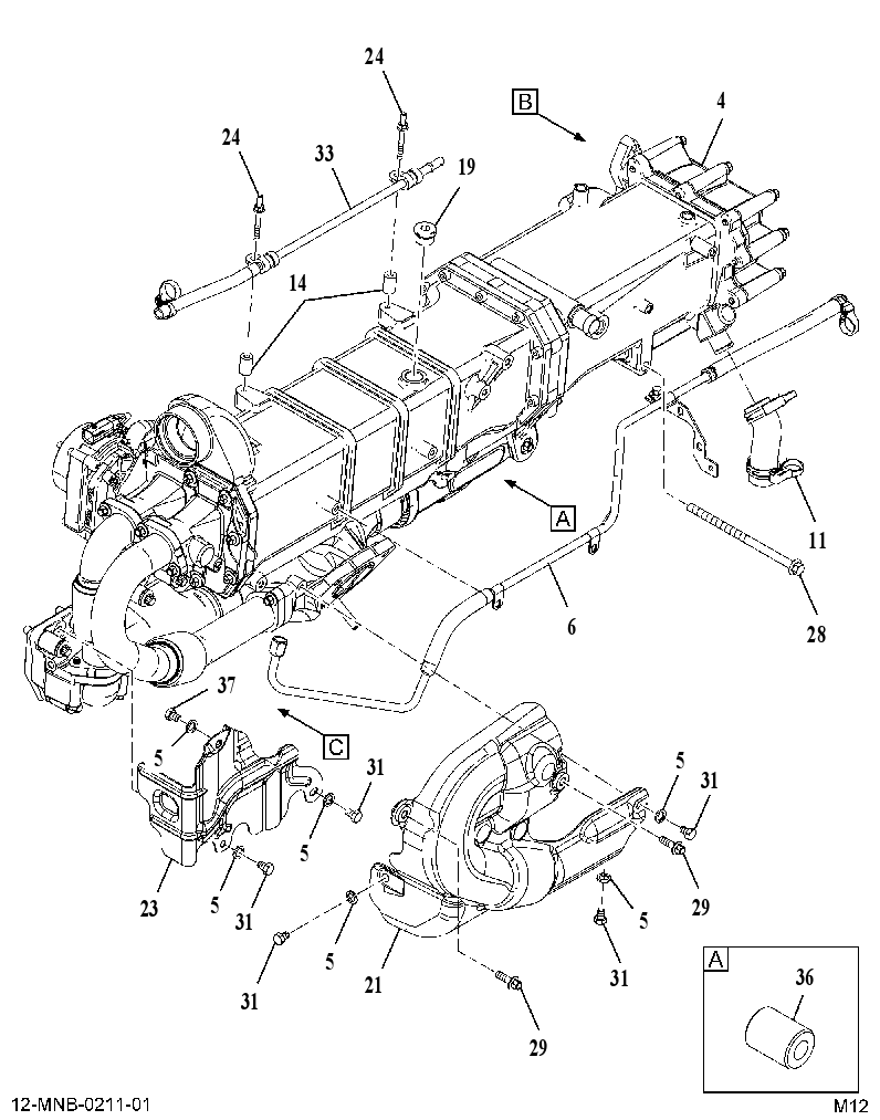 EXHAUST SYSTEM AB01600003 CAT