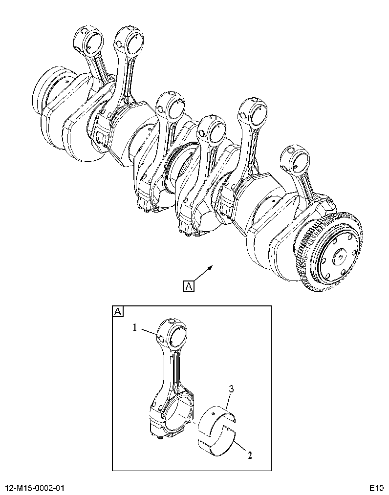CONNECTING ROD 615004A001 CAT
