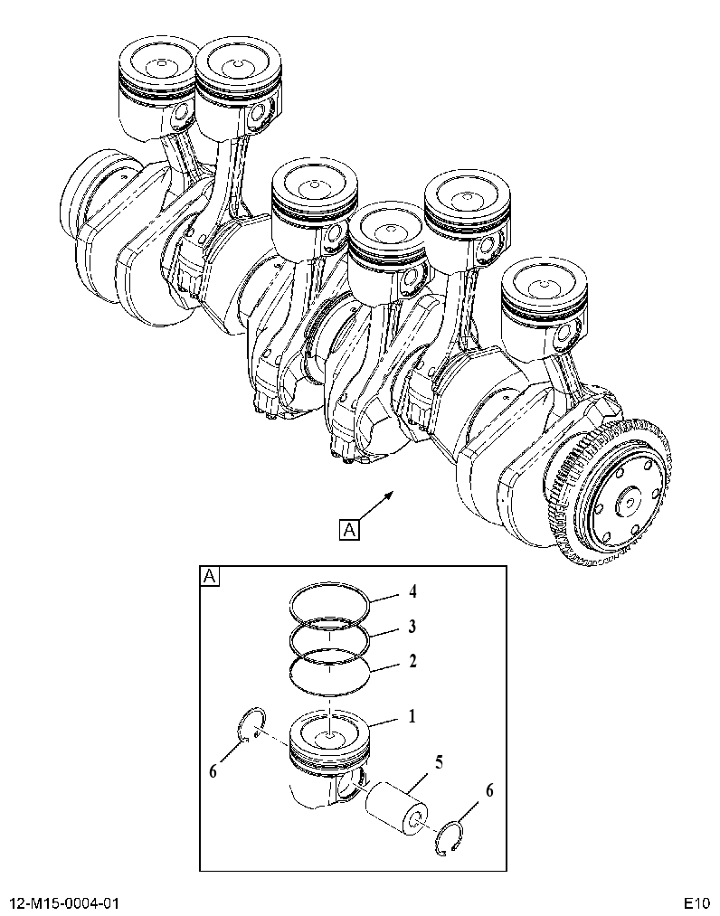 PISTON 615004B001 CAT