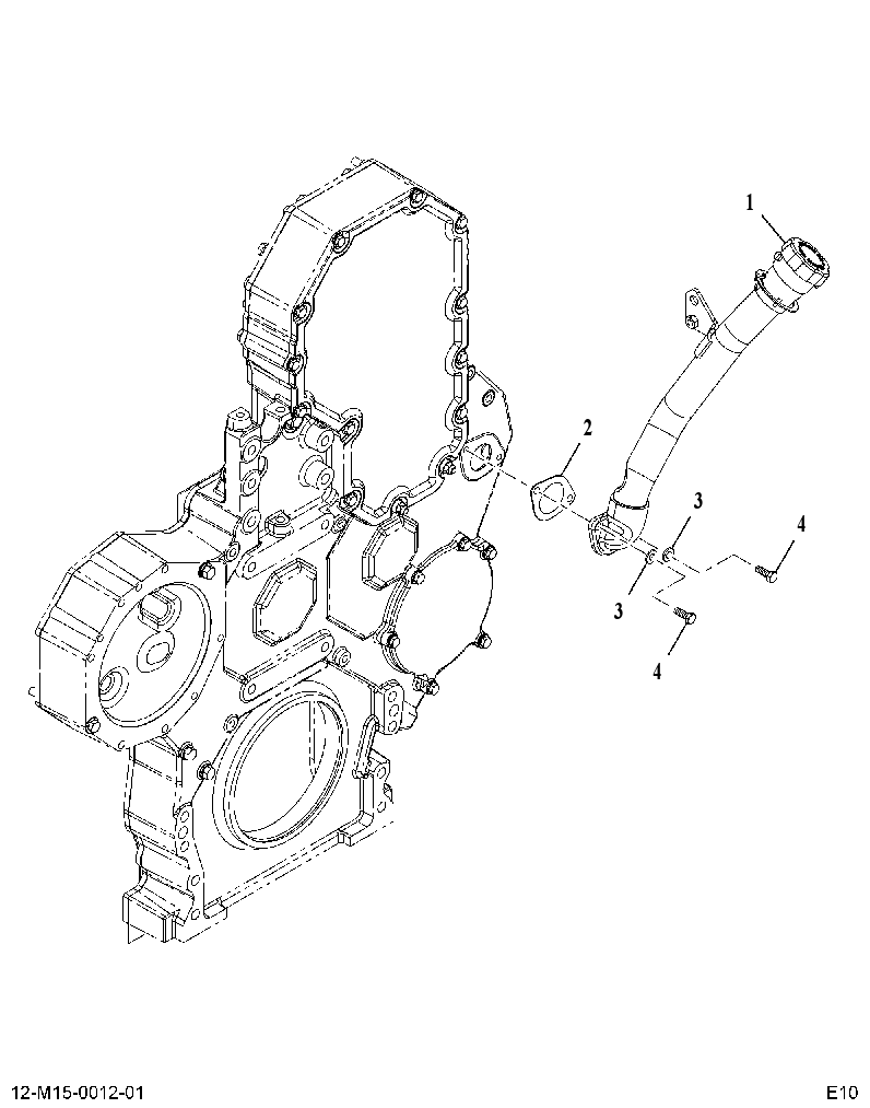 OIL FILLER PIPE 615008E001 CAT