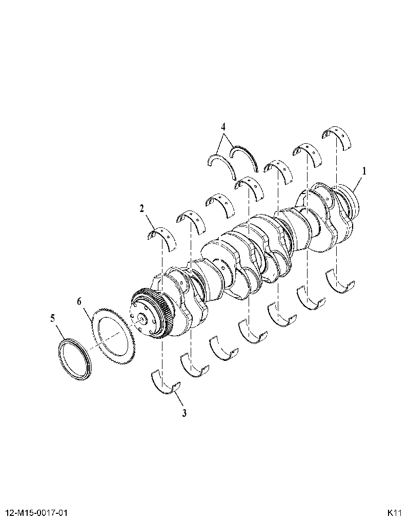 CRANKSHAFT 615007A001 CAT