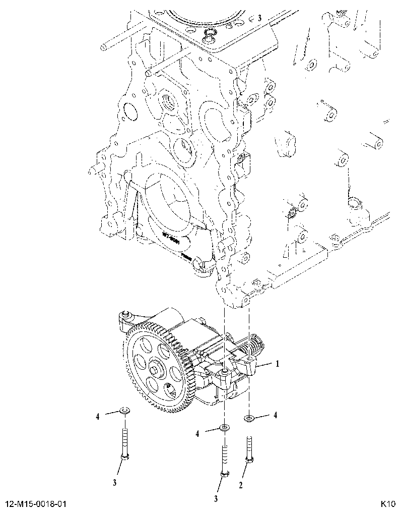 OIL PUMP 615013A001 CAT