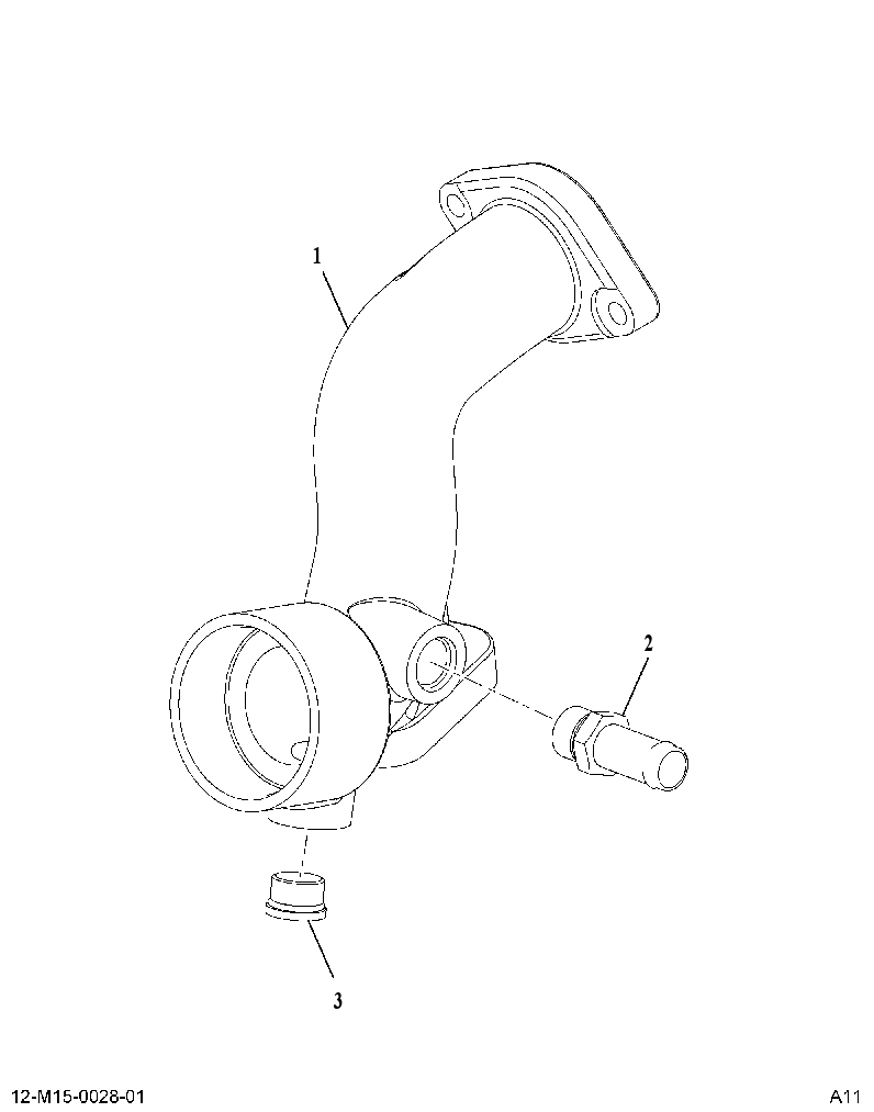 PIPE AS-WTR PUMP (PIPE, ASM WATER PUMP OUT) 3987767 CAT