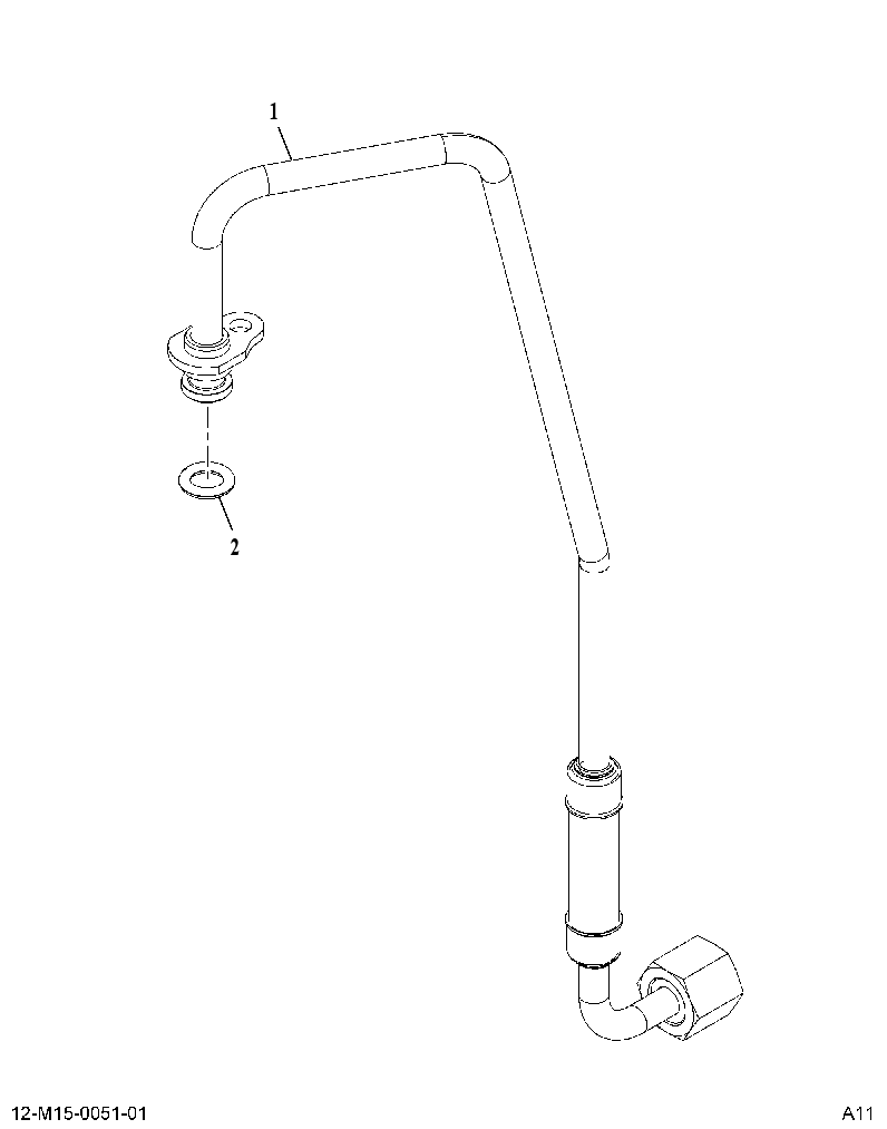 HOSE AS-OIL SPLY (HOSE ASSY HP TURBO OIL SUPPLY) 3939965 CAT