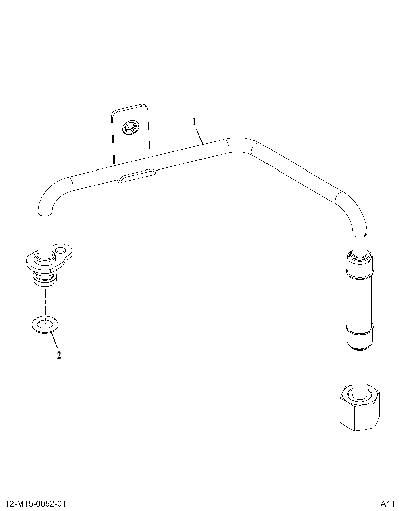 HOSE AS-OIL SPLY (HOSE ASSY LP TURBO OIL SUPPLY) 3939972 CAT