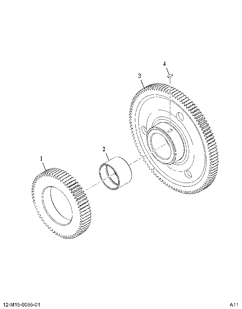 GEAR AS-CLUSTER (GEAR ASM CLUSTER 105/63 TEETH) 3939782 CAT