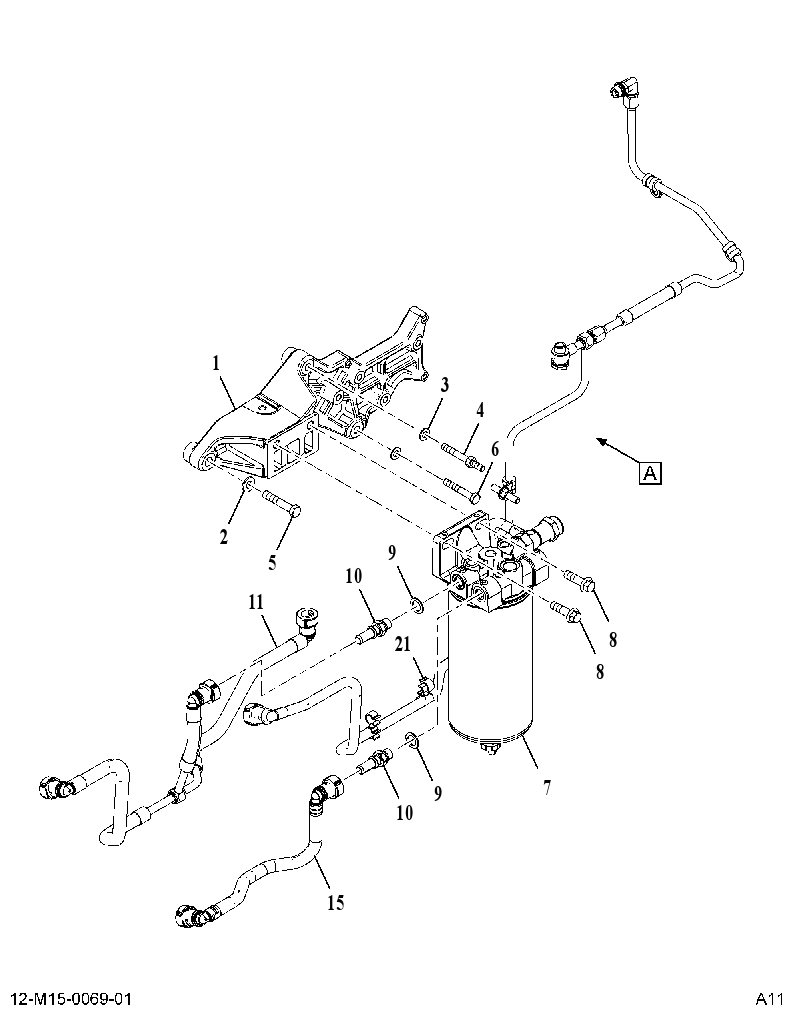FUEL FILTER 615011L002 CAT