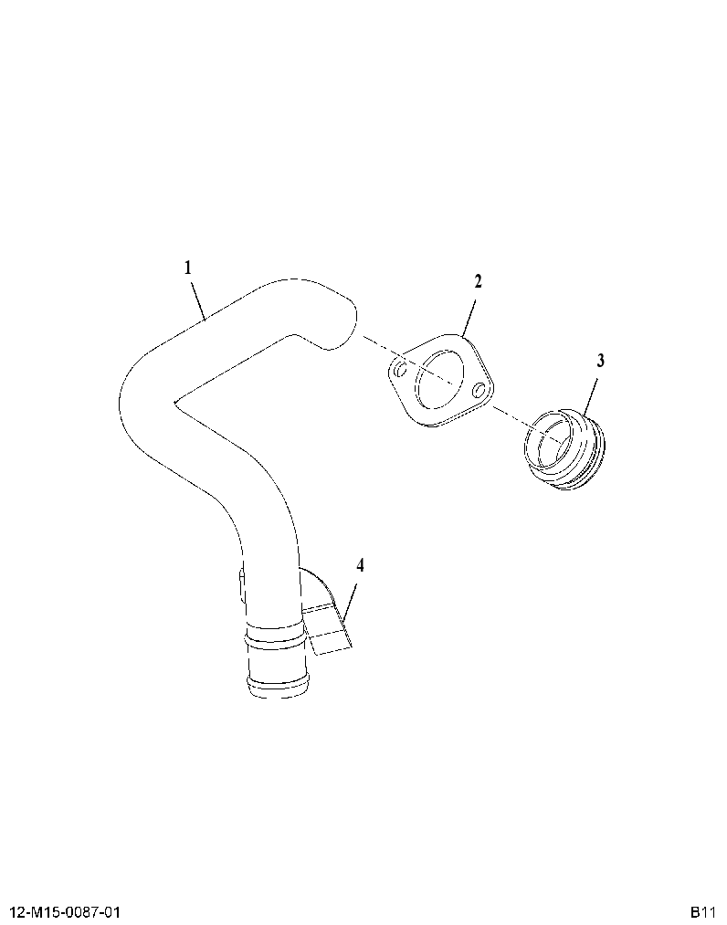 TUBE AS-EGR COOL (TUBE ASM EGR COOLANT) 3990513 CAT