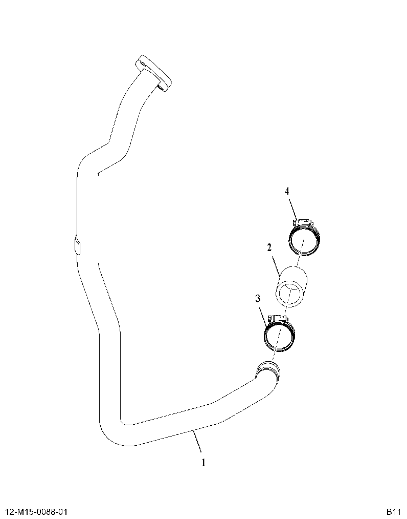 TUBE AS-EGR COOL (TUBE ASM EGR COOLANT) 3940046 CAT