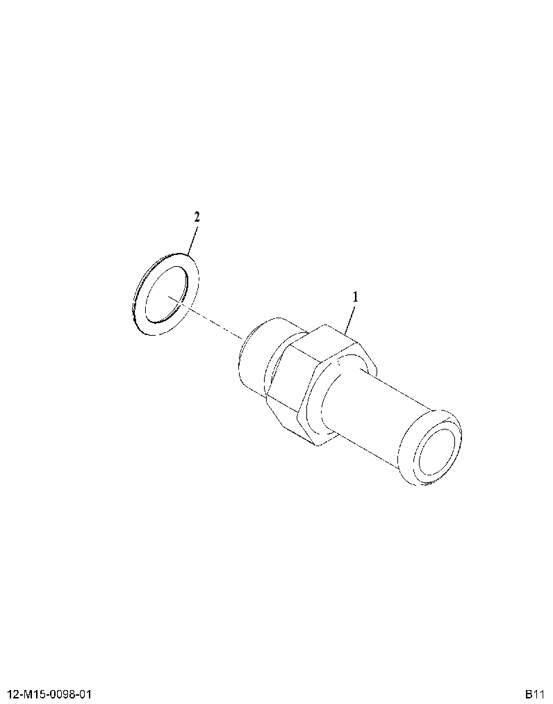 FITTING AS-HOSE (FITTING ASM 7/16-20 TO 3/8HOS) 3939989 CAT