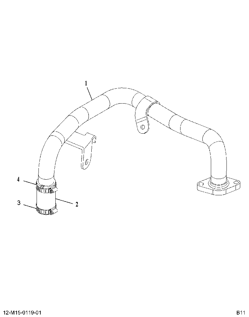 TUBE AS-EGR COOL (TUBE ASM EGR COOLANT) 3940045 CAT
