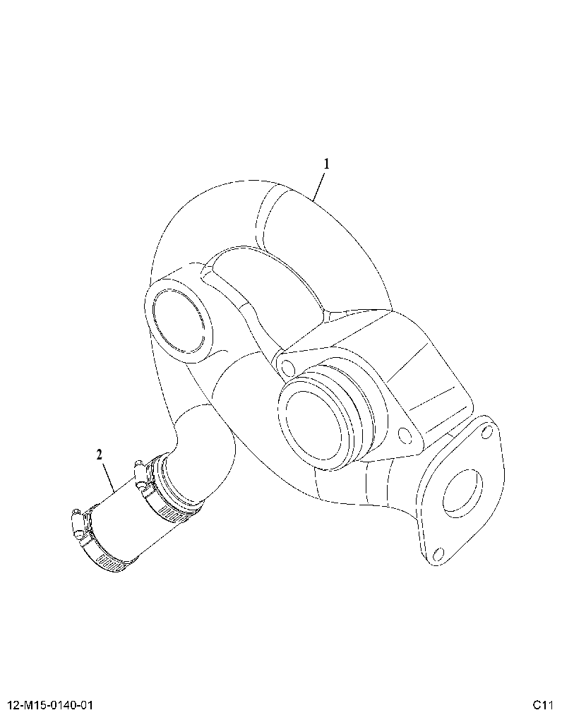 ADAPTER AS-EGR (ADAPTER ASM EGR COOLANT RETRN) 3940063 CAT