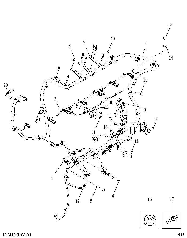 ELECTRIC HARNESSES 615009A001 CAT