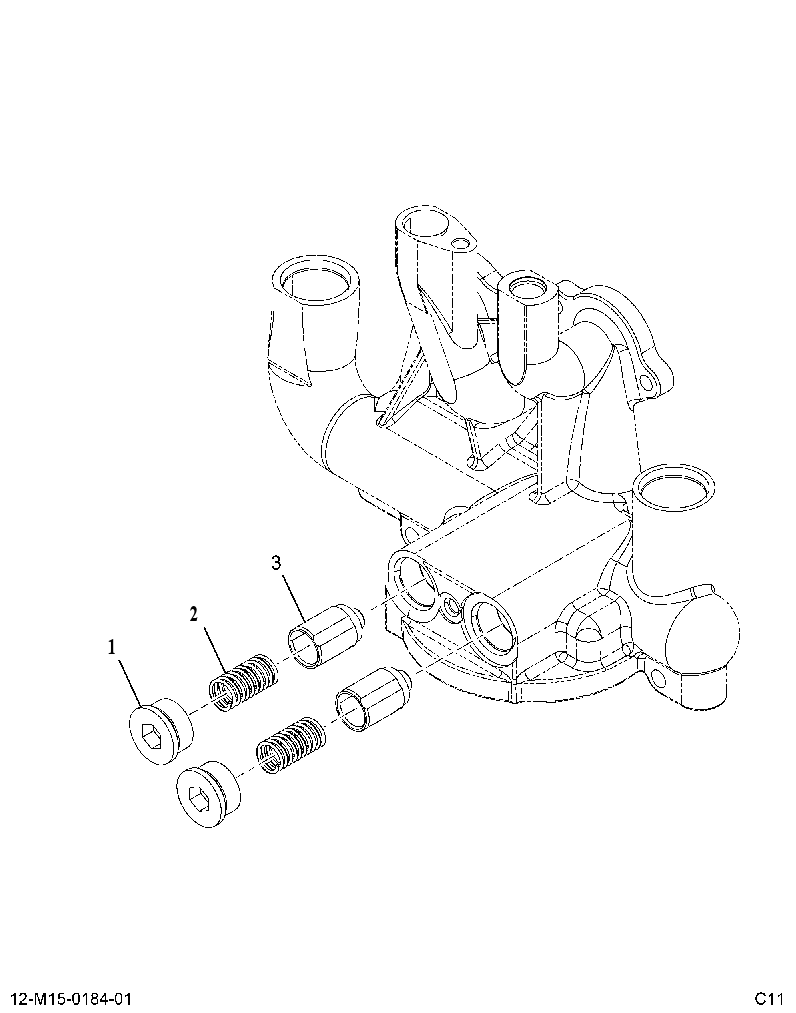 KIT-OIL FILTER (KIT OIL FILTER SPG & VALVE) 3990156 CAT