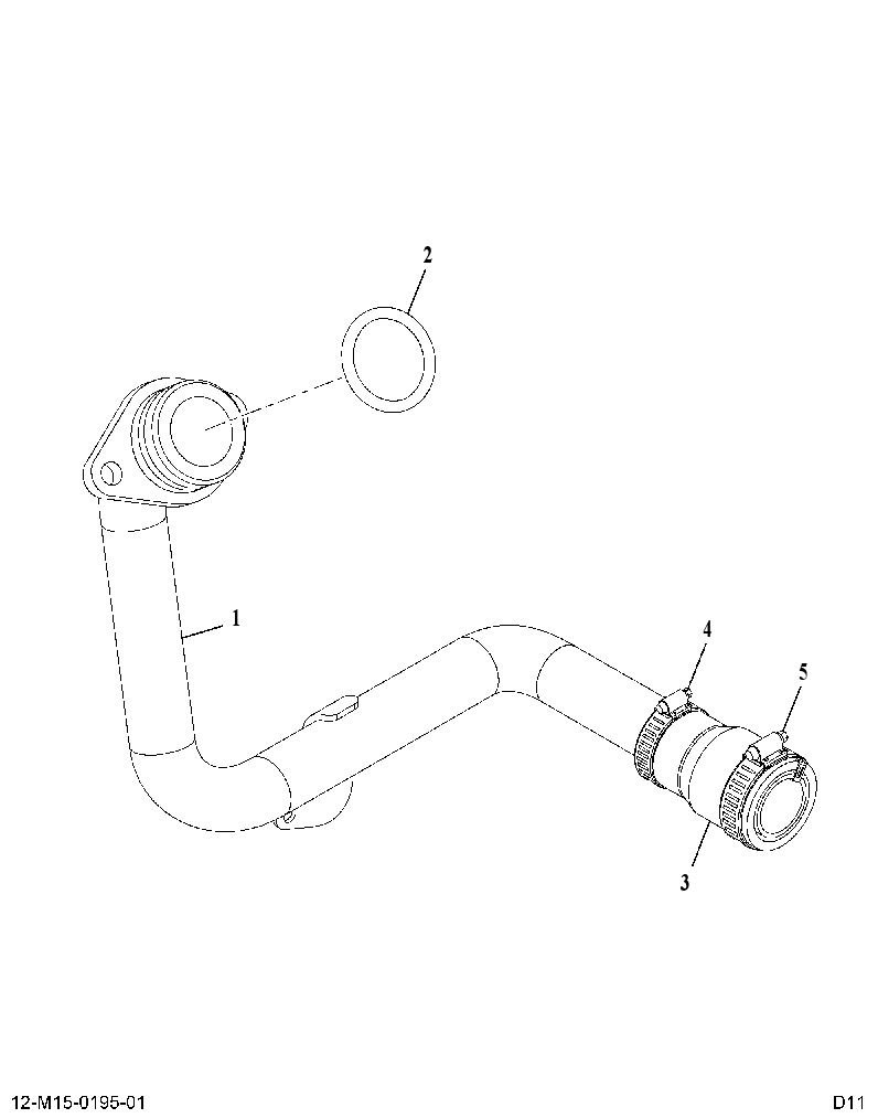 TUBE AS-EGR COOL (TUBE ASM EGR COOLANT) 3940067 CAT