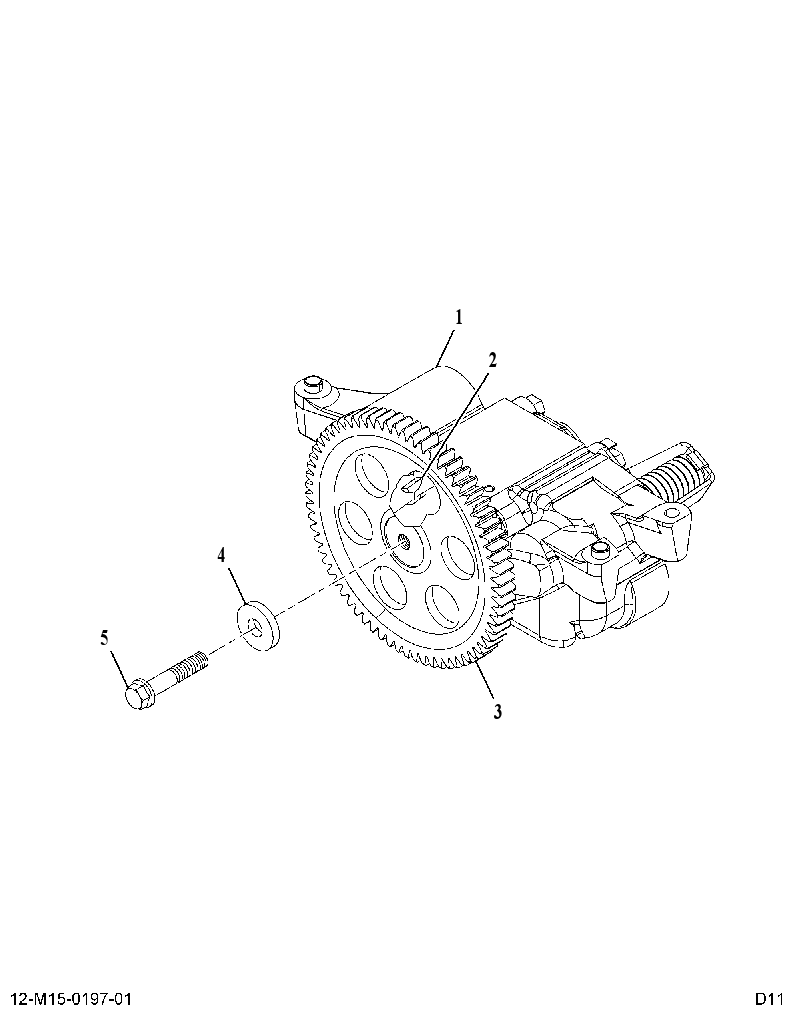 PUMP AS-OIL 15L (PUMP ASM OIL 15L) 3990544 CAT