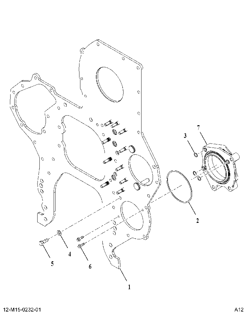 PLATE AS-FR CVR (PLATE ASSY FRONT COVER) 3940103 CAT