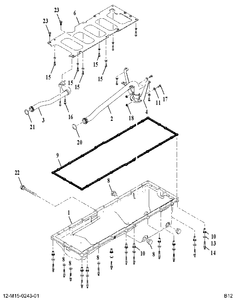 LUBE OIL PAN W/HEATER 615006L010 CAT