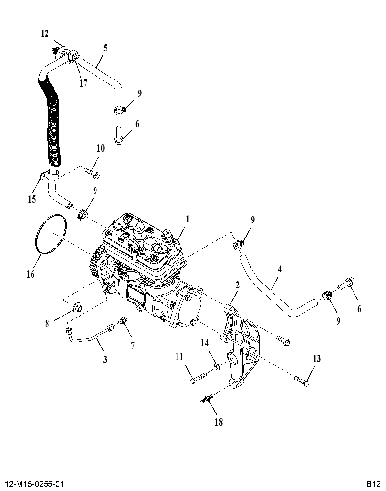 AIR COMPRESSOR-DUAL 615016L004 CAT