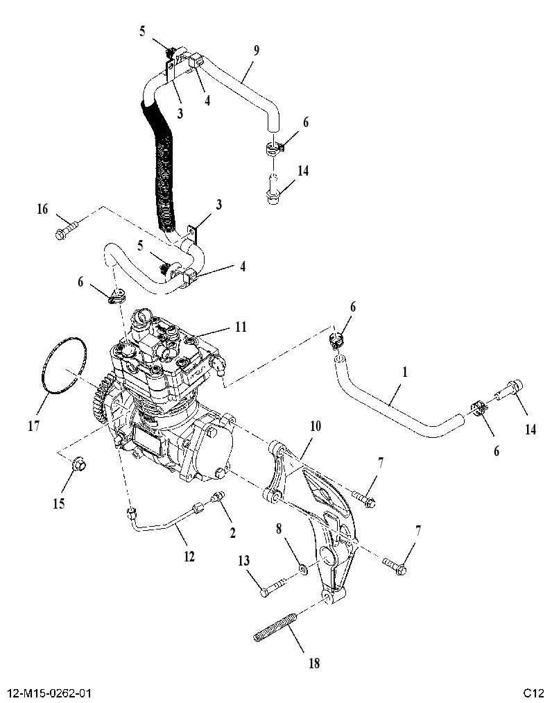 AIR COMPRESSOR-SINGLE 615016L003 CAT