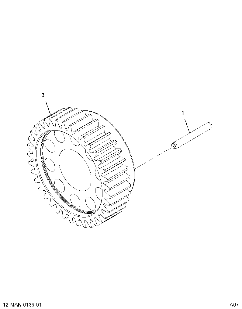 GEAR AS-CSHAFT (GEAR, ASSEMBLY REAR CRANK) 3762586 CAT