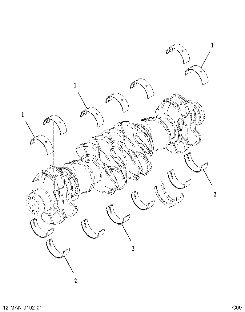 KIT-BEARING MAIN (KIT, MAIN BEARING STD) 5149677 CAT