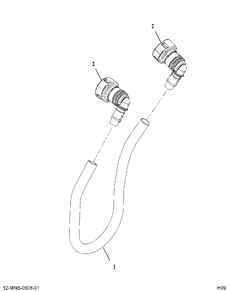 HOSE ASSY SUPPLY FUEL PRE PUMP (HOSE ASM SUPPLY FUEL PRE PUMP) 3762671 CAT