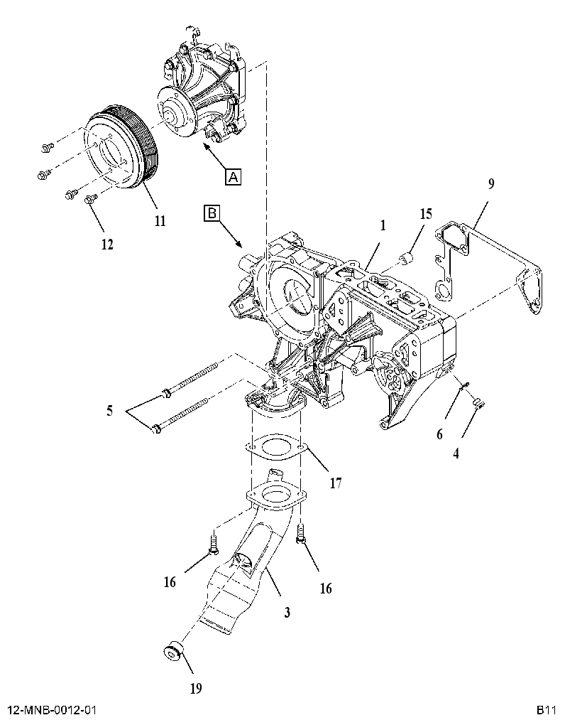 WATER PUMP (W/O HEATER) AB04700001 CAT