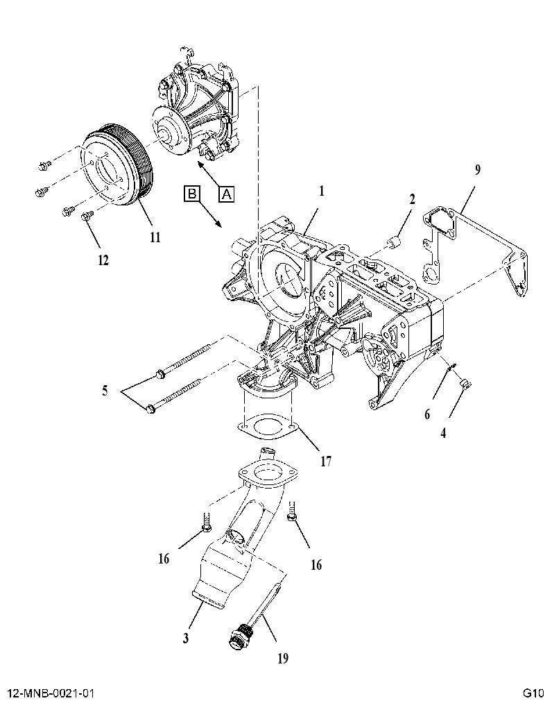 WATER PUMP(WITH HEATER) AB04700003 CAT