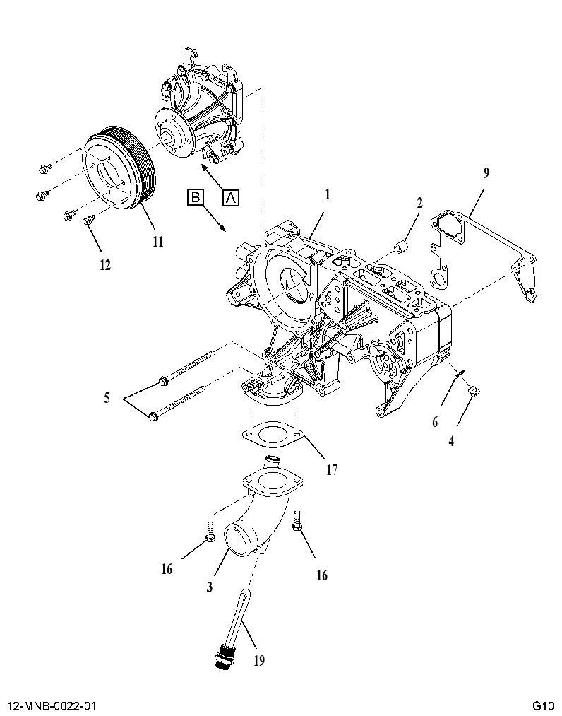 WATER PUMP (WITH HEATER AB04700004 CAT