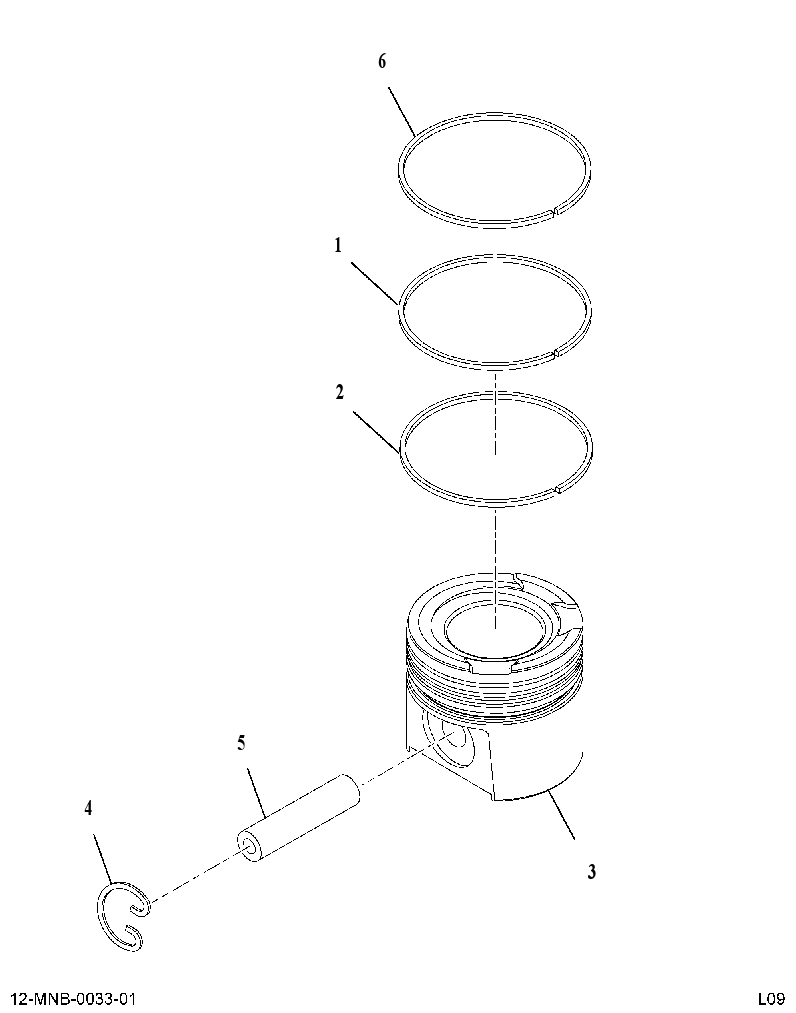 PISTON AS-PIN & (PISTON ASM W/PIN & RINGS) 3837390 CAT