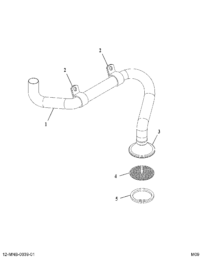 TUBE AS-SUMP OIL (TUBE ASM OIL PICKUP SUMP FRNT) 3762635 CAT
