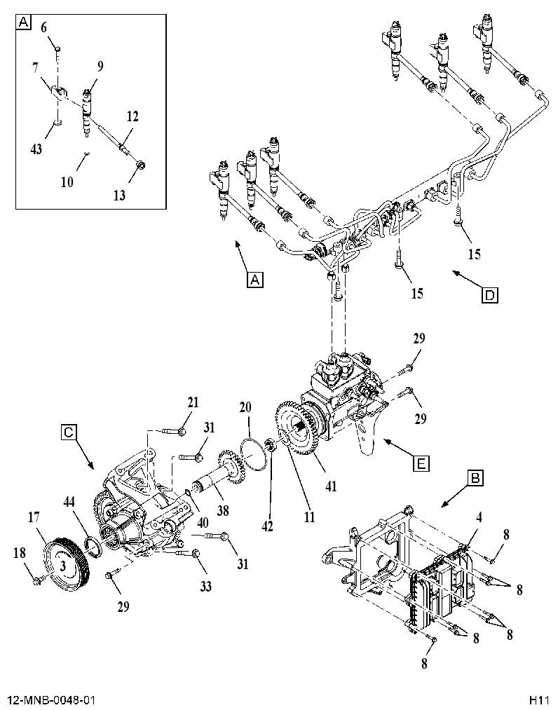 INJECTION SYSTEM(13L) AB02100003 CAT