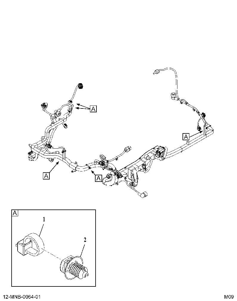 HARNESS AS-SNSR (HARNESS, ASSY ENG) 4441891 CAT