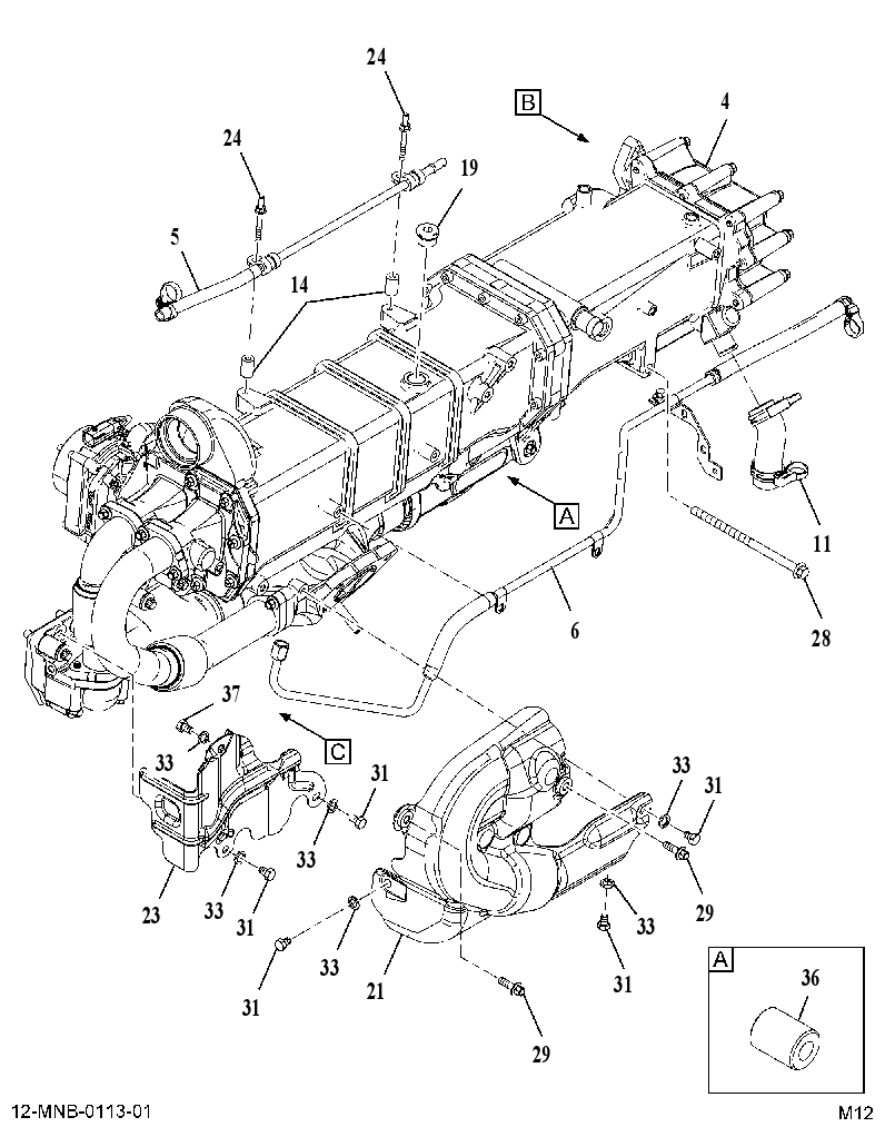 EXHAUST SYSTEM AB01600005 CAT