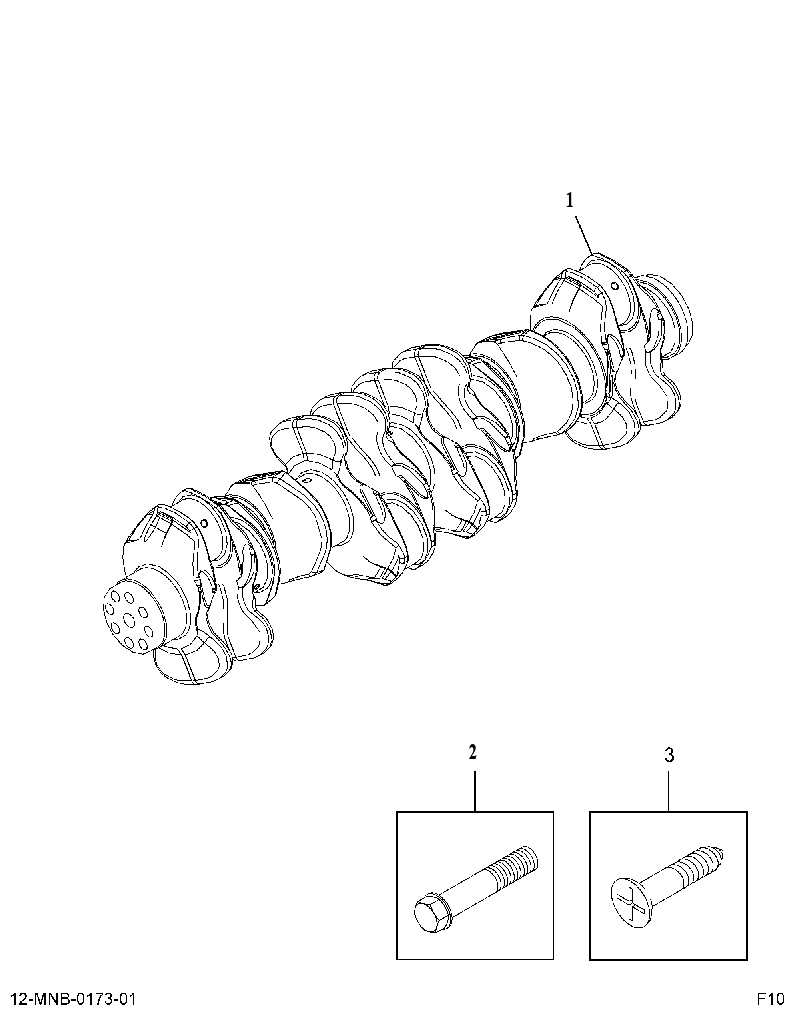 KIT-CRANKSHAFT (KIT, ENGINE OVERHAUL 13L) 3809327 CAT