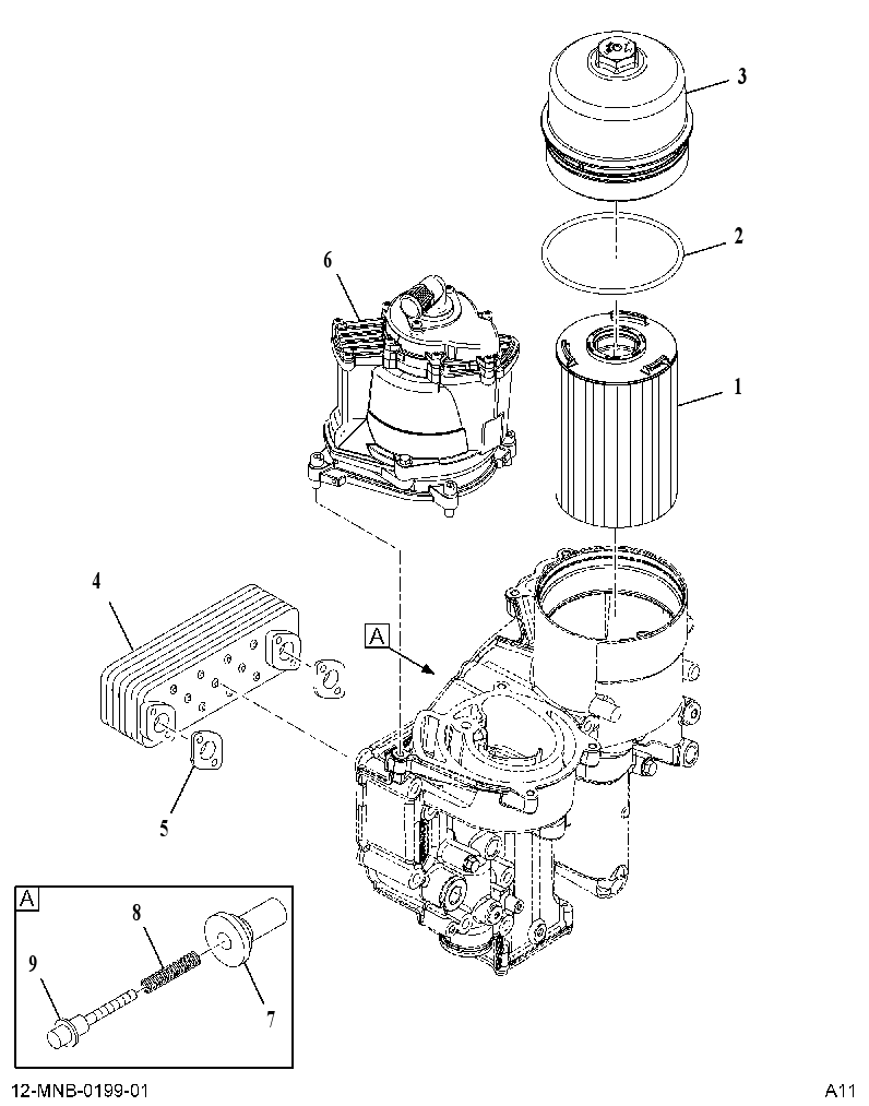 MODULE AS-O FLTR (MODULE ASSEMBLY, OIL) 5223474 CAT