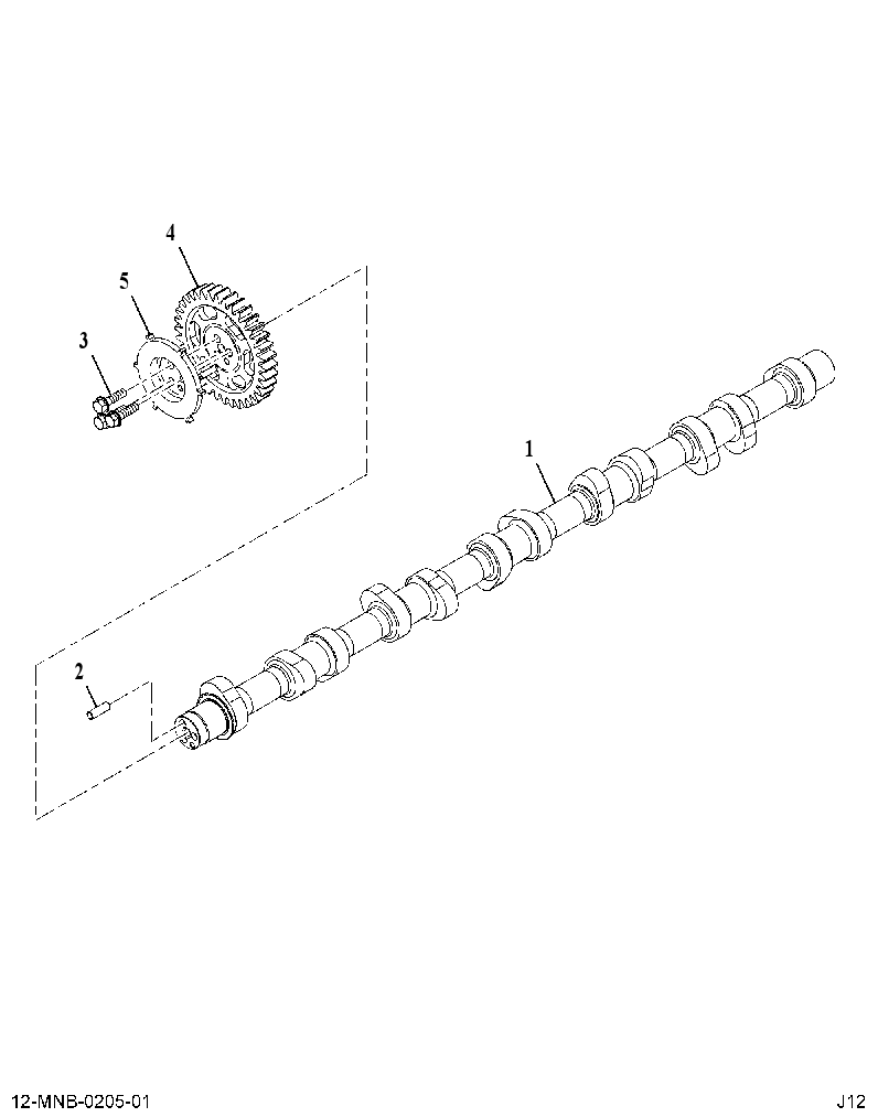 CAMSHAFT AS (ASSEMBLY, ENGINE CAMSHAFT) 3784214 CAT