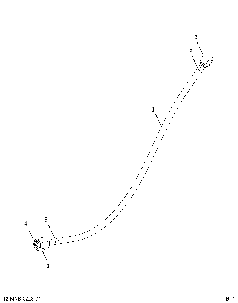 HOSE AS-FUEL CST (HOSE SUPPLY FUEL COLD START) 3762616 CAT