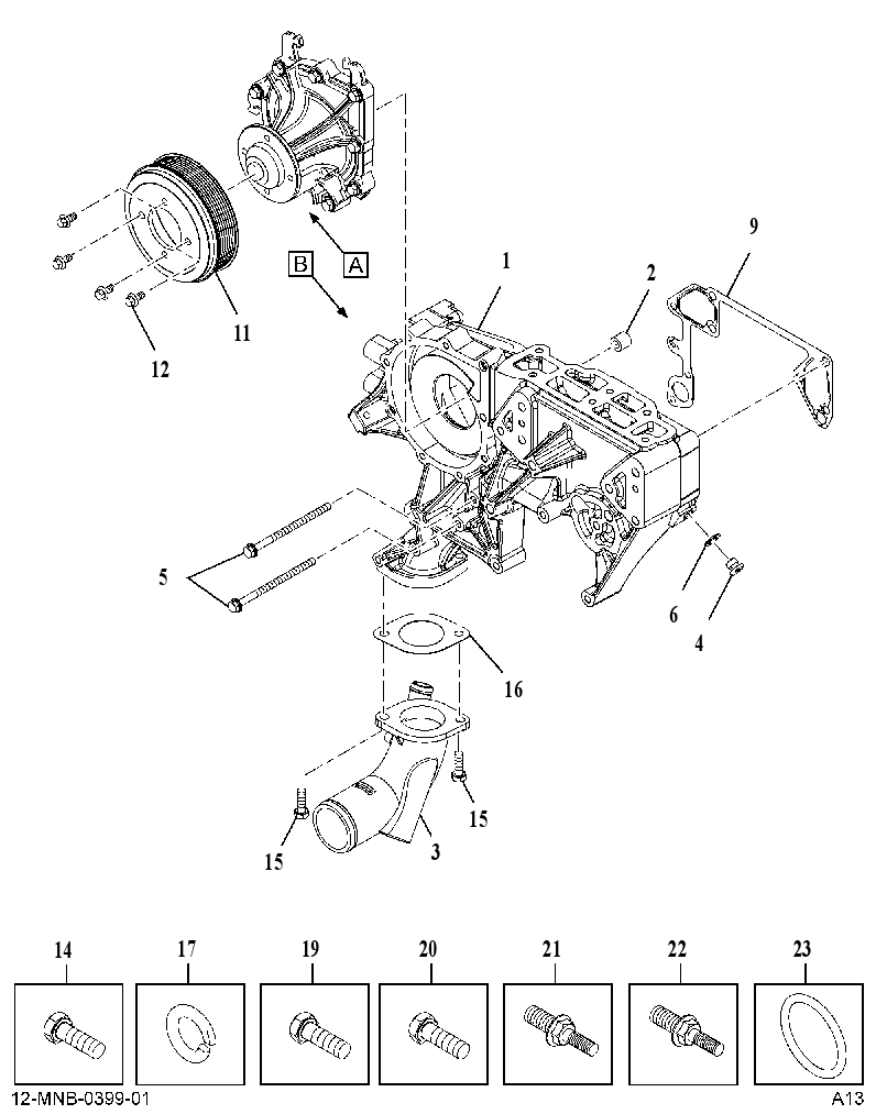 WATER PUMP (W/O HEATER) AB04700014 CAT