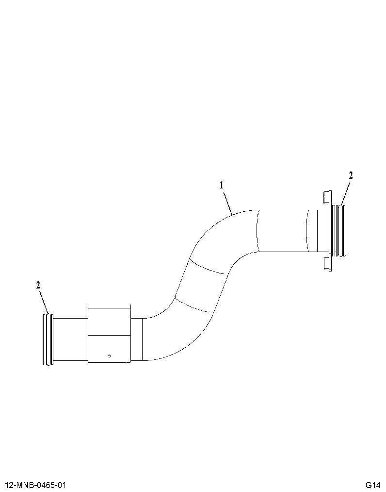 TUBE AS-EGR CLNR (TUBE ASM, EGR CLR SUPPLY) 4738083 CAT