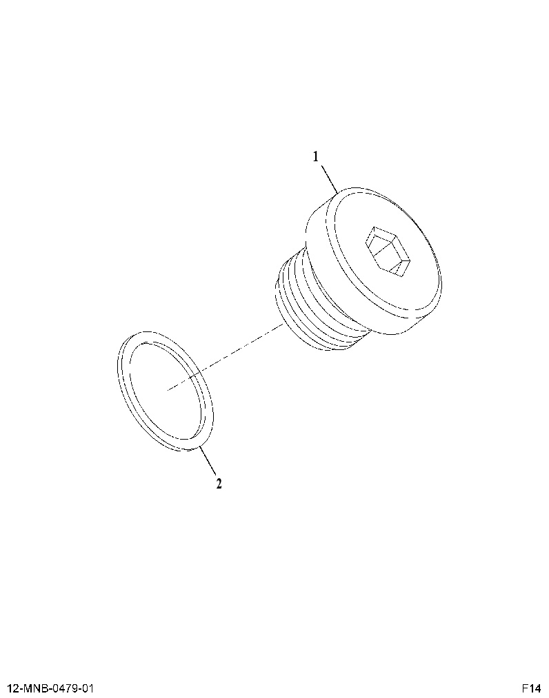PLUG AS (PLUG ASM, M27 X 2 STOR) 4738117 CAT