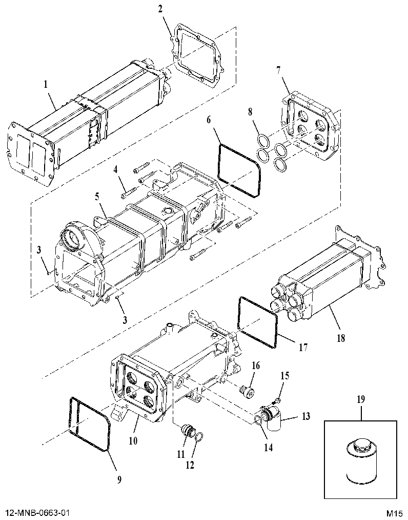 COOLER, ASSY EGR 3018013C2 CAT