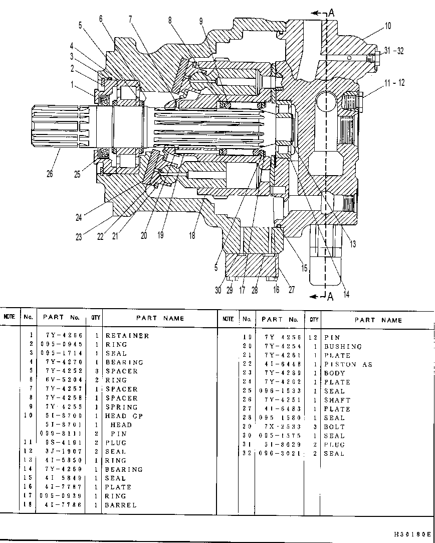 MOTOR GP-PISTON-SLIPPER 5I8729 CAT