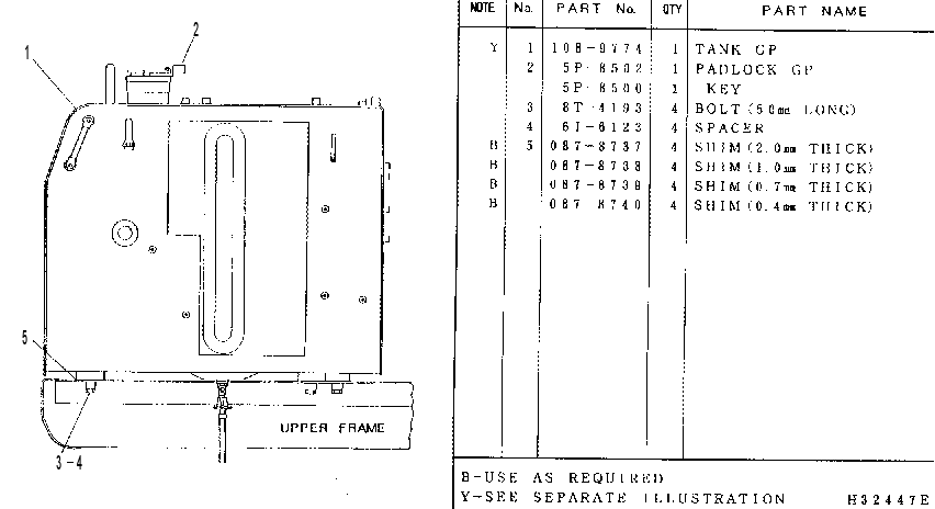 TANK & MOUNTING GP-FUEL 7Y2659 CAT