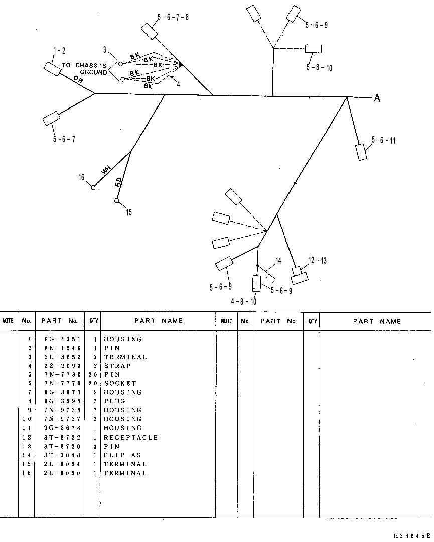 Жгут проводов 5I8287 CAT