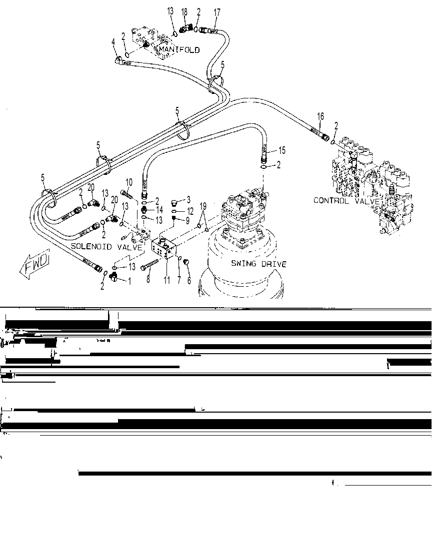Трубопроводы управляющие 4I5977 CAT